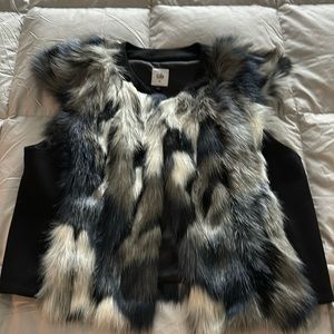 Vintage Cabi faux fur vest